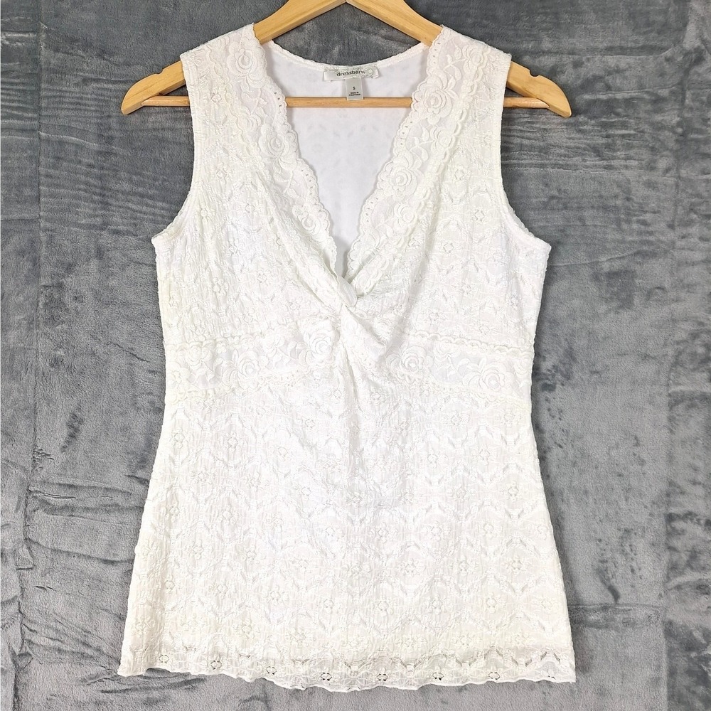 Womens Top Small Babydoll Y2K Floral Lace Twist Front Fairy Coquette Romantic